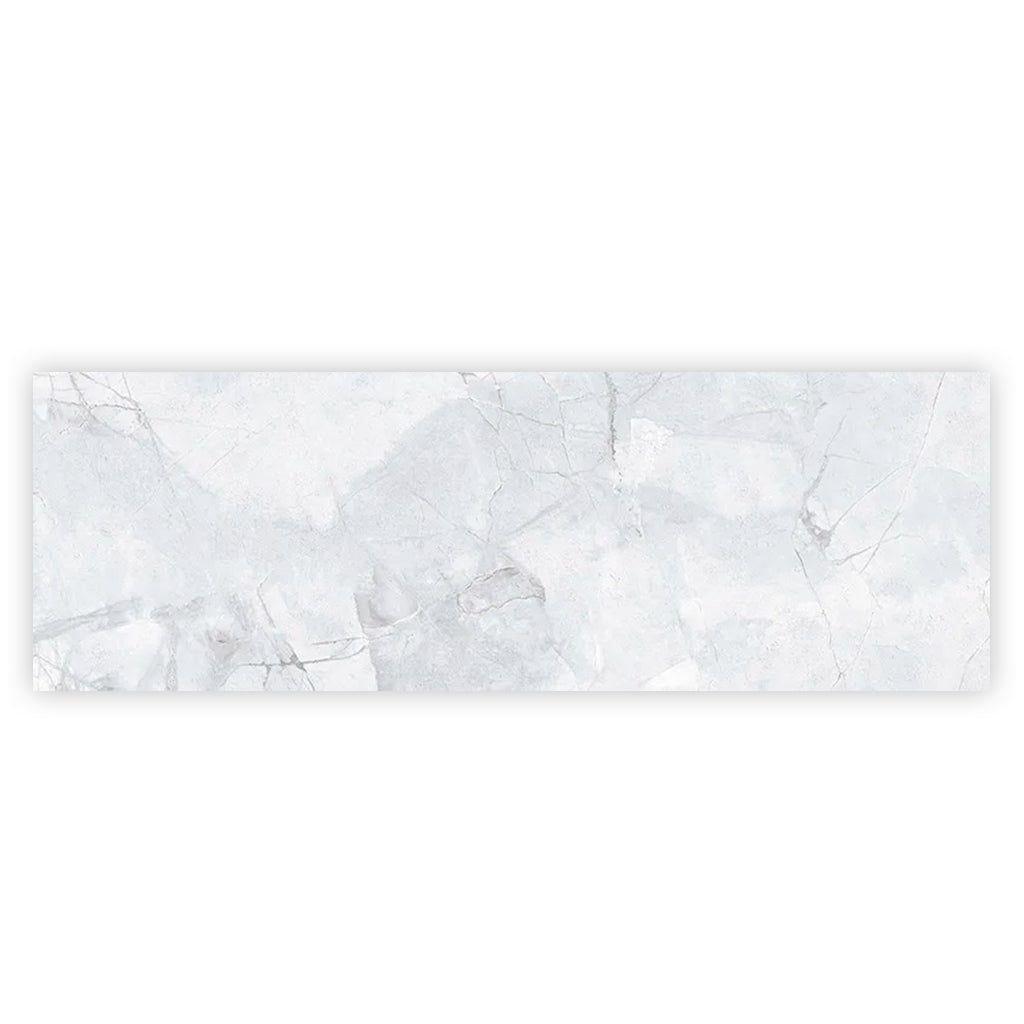Light Grey White 16x48 Matte Ceramic Large Format Tile (3 pack, 15.5 sq ft/case)