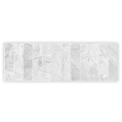 Soft Gray White 16x48 Matte Ceramic Large Format Tile (3 pack, 15.5 sq ft/case)