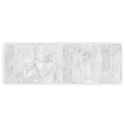 Soft Gray White 16x48 Matte Ceramic Large Format Tile (3 pack, 15.5 sq ft/case) - Sample