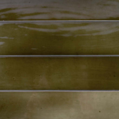Olive Green 2.6x16 Glossy Ceramic Subway Tile (38 pack, 10.76 sq ft/case)
