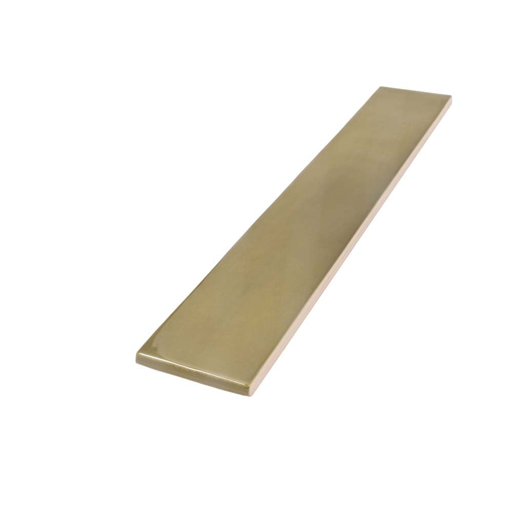 Olive Green 2.6x16 Glossy Ceramic Subway Tile (38 pack, 10.76 sq ft/case)