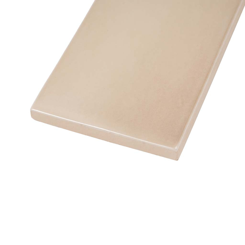 Beige 2.6x16 Glossy Ceramic Subway Tile (38 pack, 10.76 sq ft/case) - Sample