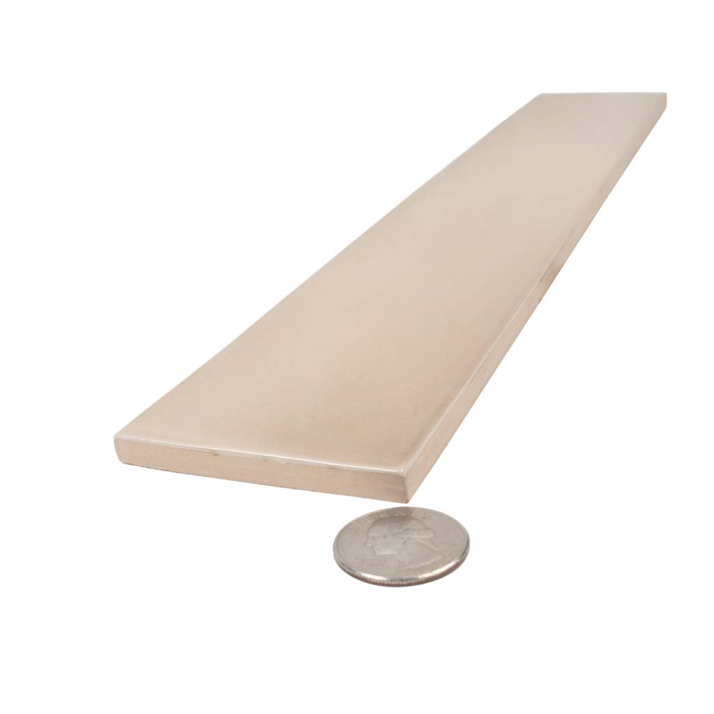 Beige 2.6x16 Glossy Ceramic Subway Tile (38 pack, 10.76 sq ft/case) - Sample