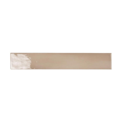 Beige 2.6x16 Glossy Ceramic Subway Tile (38 pack, 10.76 sq ft/case) - Sample
