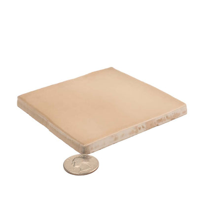 Beige 4x4 Glossy Square Ceramic Tile (60 pack, 6.48 sq ft/case)