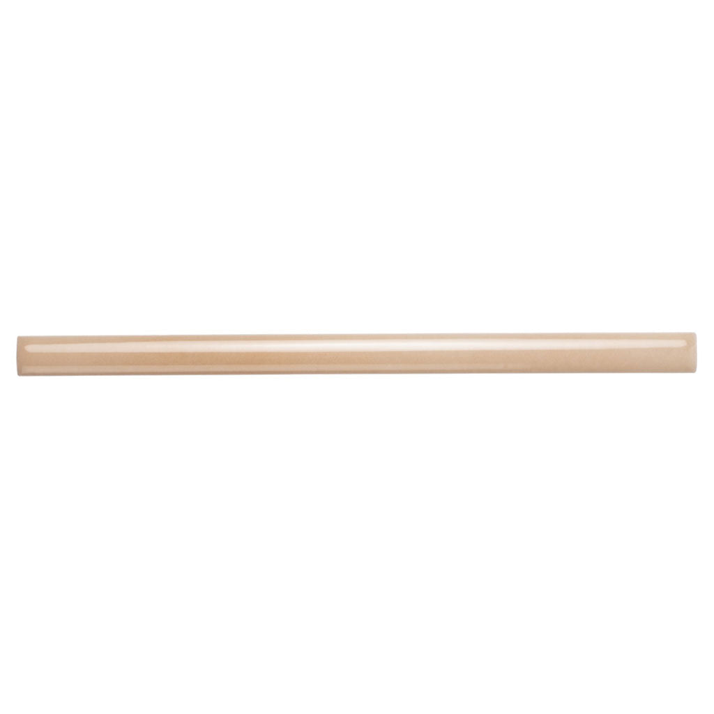 Beige 0.5x8 Glossy Ceramic Pencil Tile Trim (10 pack, 0.3 sq ft/case)