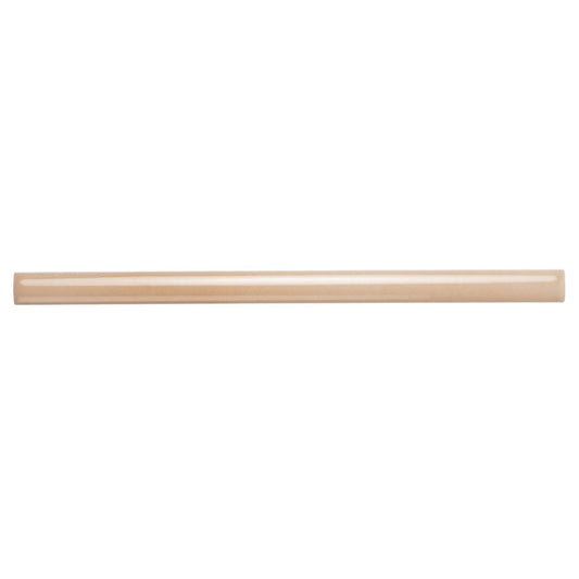 Beige 0.5x8 Glossy Ceramic Pencil Tile Trim (10 pack, 0.3 sq ft/case)