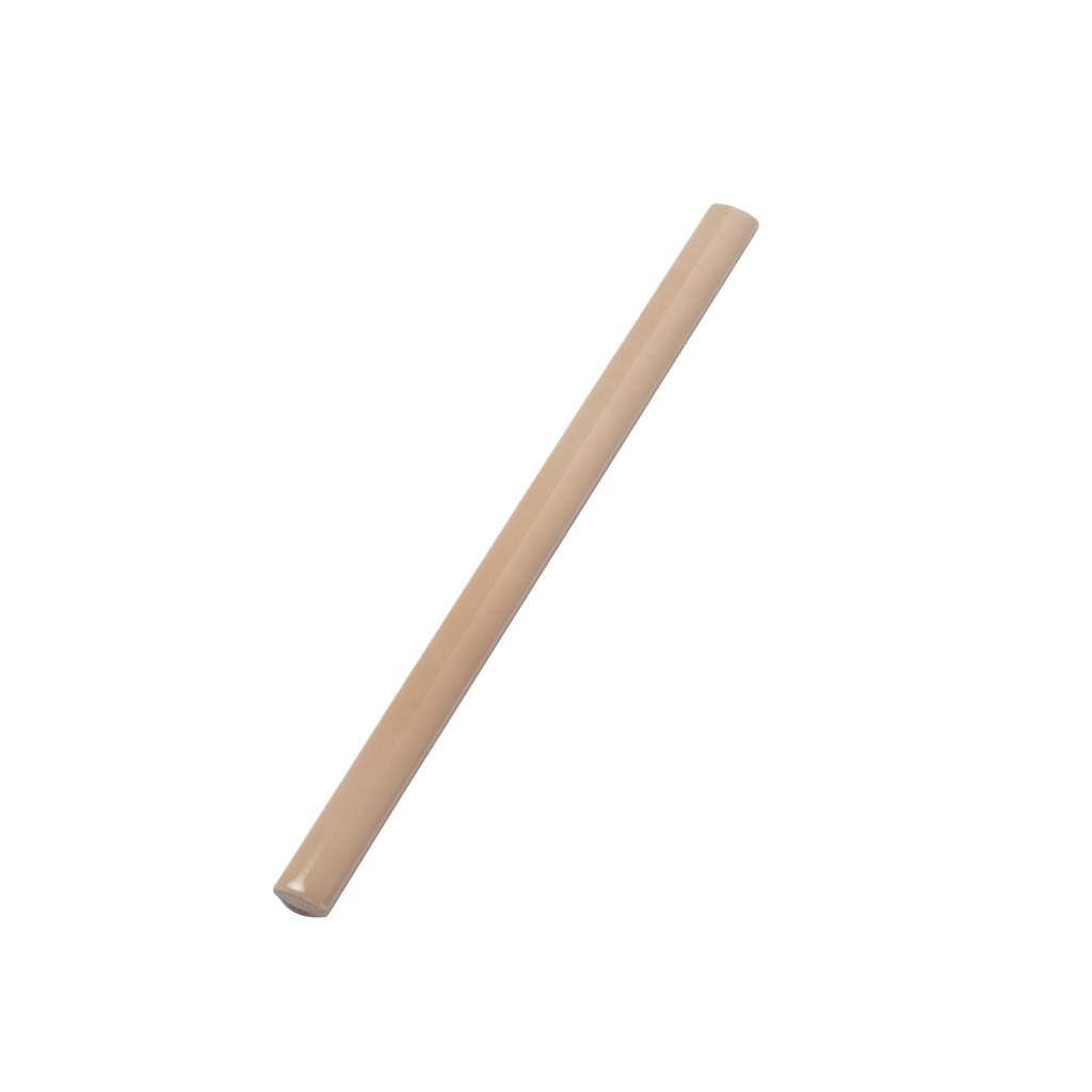 Beige 0.5x8 Glossy Ceramic Pencil Tile Trim (10 pack, 0.3 sq ft/case)