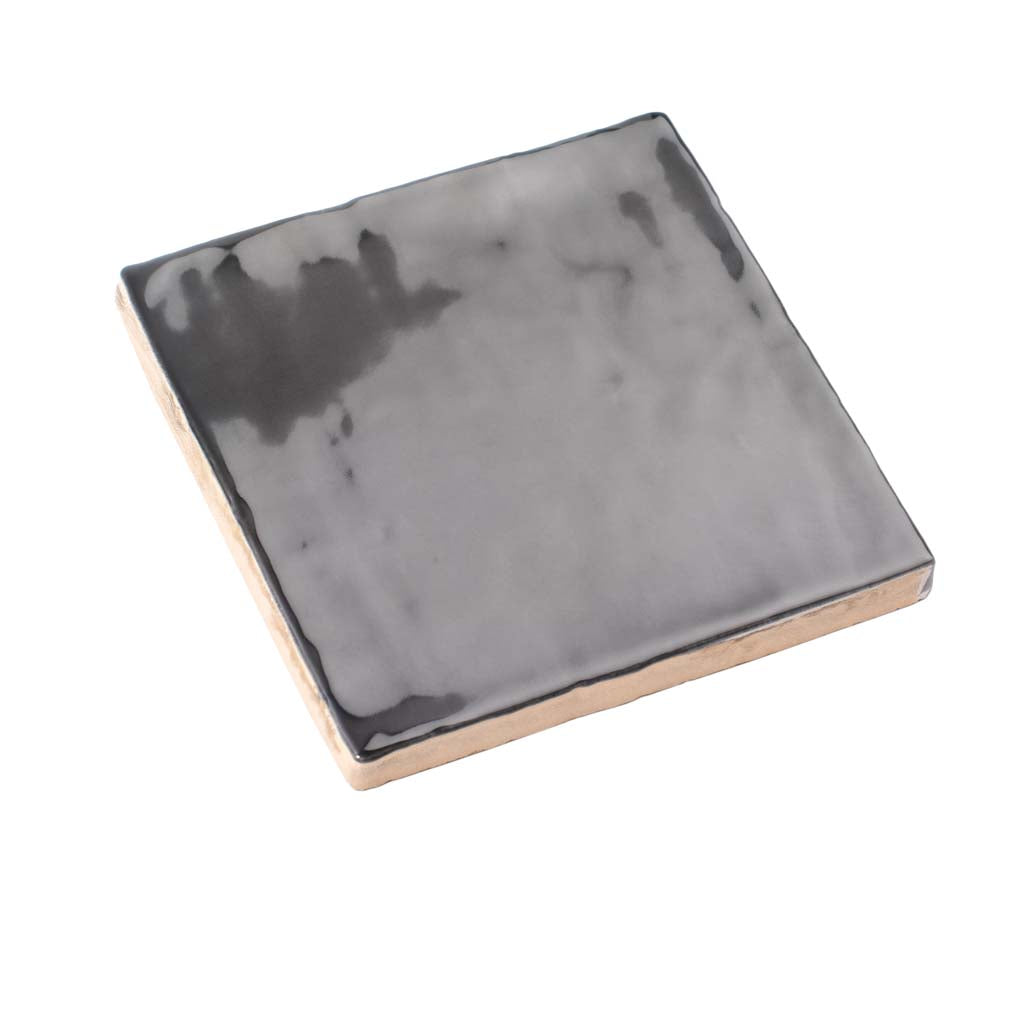 Black 4x4 Glossy Square Ceramic Tile (50 pack, 5.38 sq ft/case)