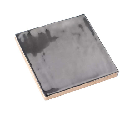 Black 4x4 Glossy Square Ceramic Tile (50 pack, 5.38 sq ft/case)