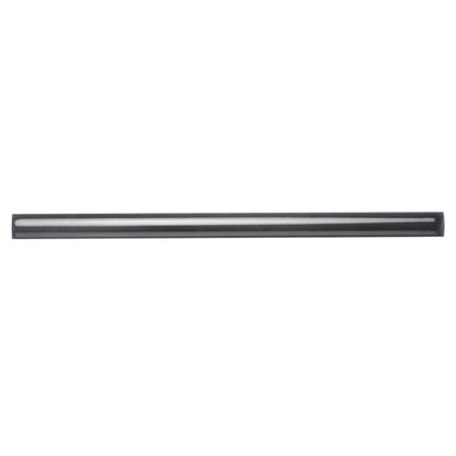Black 0.5x8 Ceramic Glossy Pencil Tile Trim (10 pack, 0.3 sq ft/case) - Sample