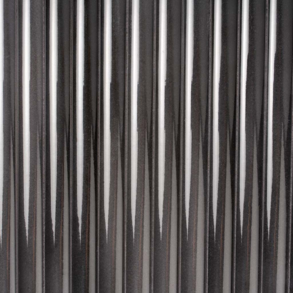 Black 0.5x8 Ceramic Glossy Pencil Tile Trim (10 pack, 0.3 sq ft/case)