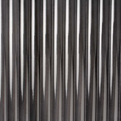 Black 0.5x8 Ceramic Glossy Pencil Tile Trim (10 pack, 0.3 sq ft/case)