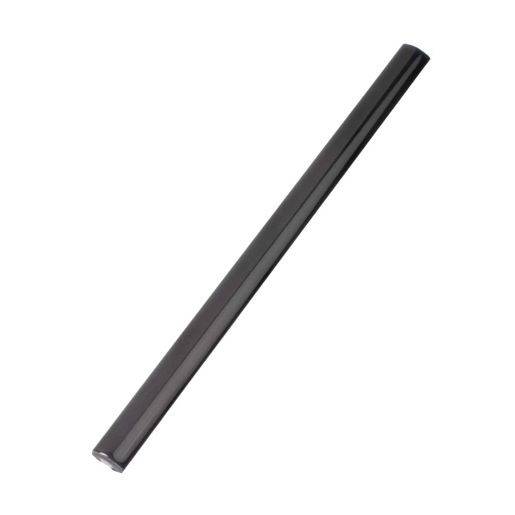Black 0.5x8 Ceramic Glossy Pencil Tile Trim (10 pack, 0.3 sq ft/case)