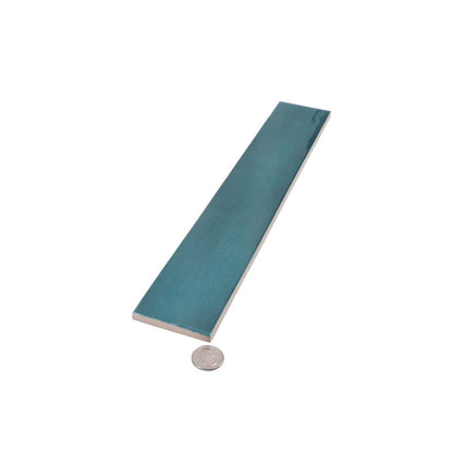 Teal Green 2.6x16 Glossy Ceramic Subway Tile (38 pack, 10.76 sq ft/case) - Sample