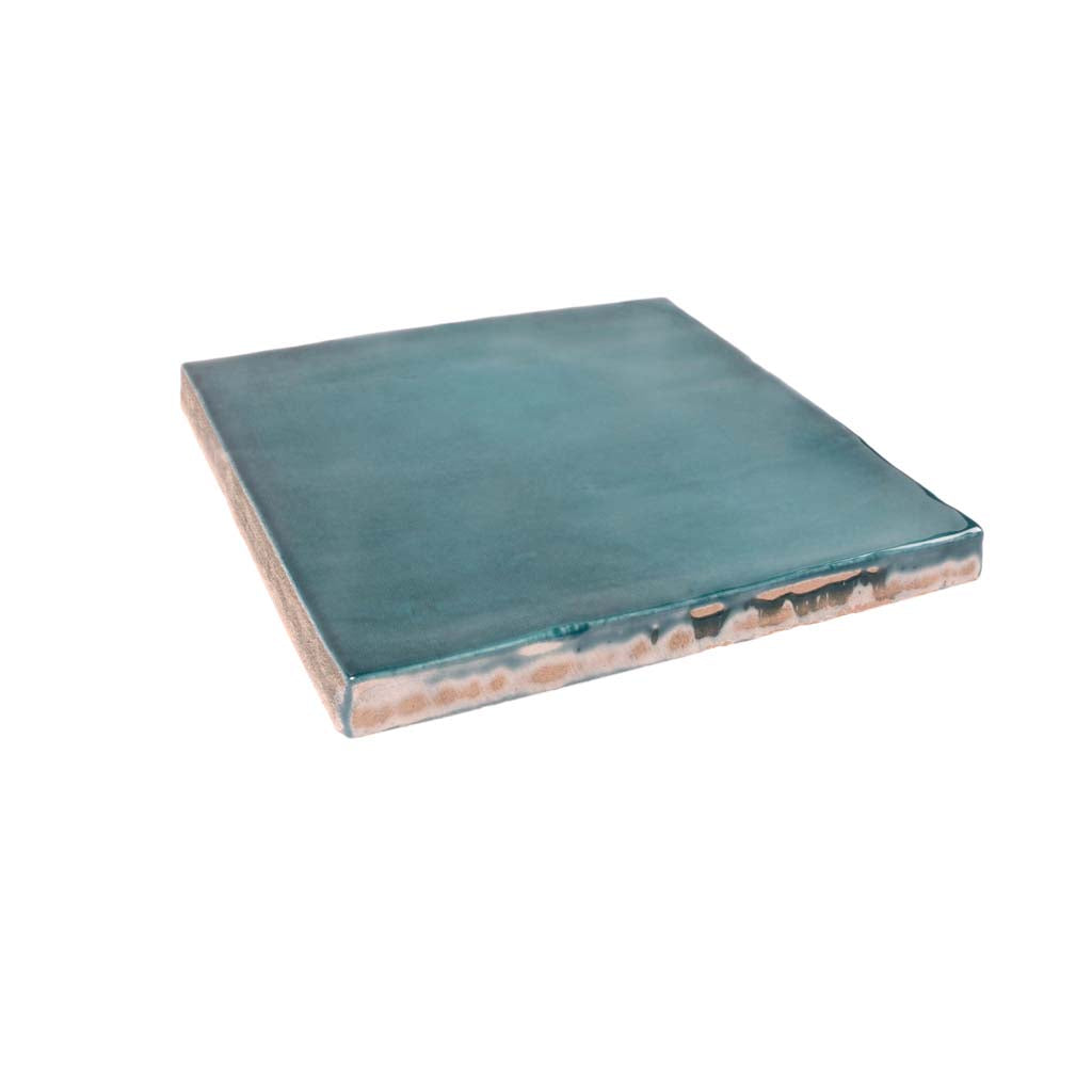 Teal Green 4x4 Glossy Square Ceramic Tile (60 pack, 6.46 sq ft/case)