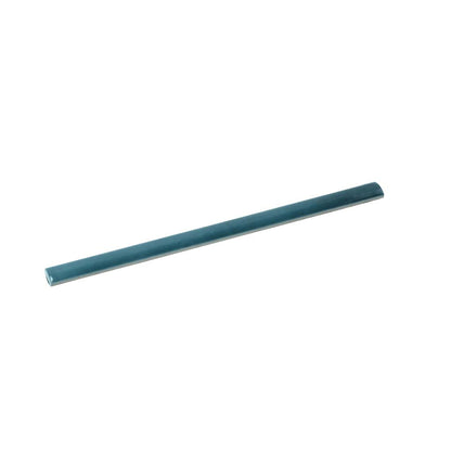 Teal Green 0.5x8 Glossy Ceramic Pencil Tile Trim (10 pack, 0.3 sq ft/case)