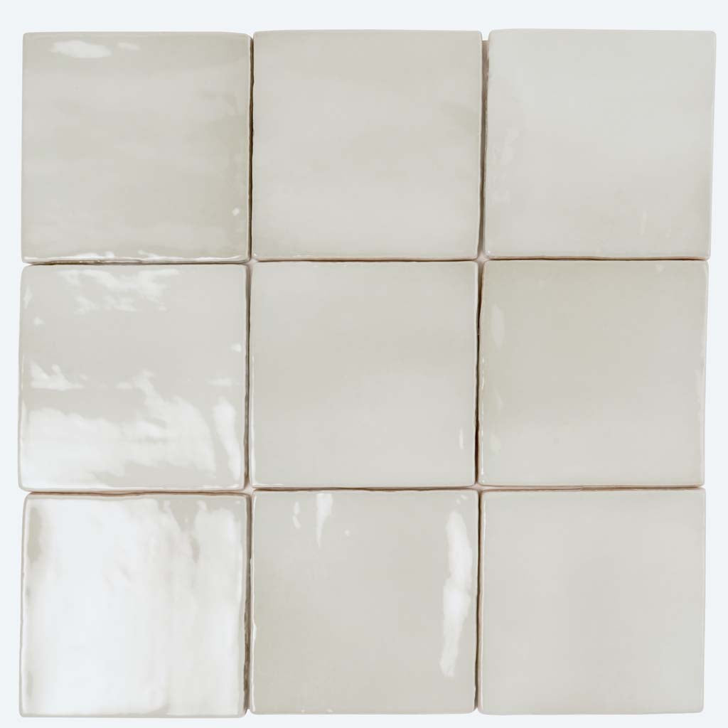 Silken 3.94 in. x 3.94 in. Glossy Tea Green Ceramic Square Tile (60 pack, 6.46 sq. ft./case)