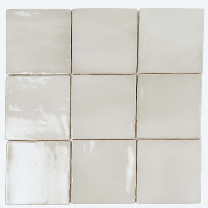 Tea Green 4x4 Glossy Square Ceramic Tile (50 pack, 5.38 sq ft/case) - Sample