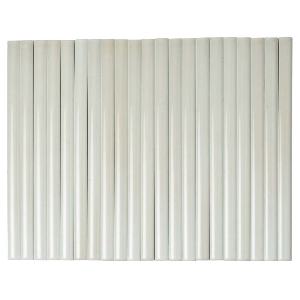 Tea Green 0.5x8 Glossy Ceramic Pencil Tile Trim (10 pack, 0.3 sq ft/case)
