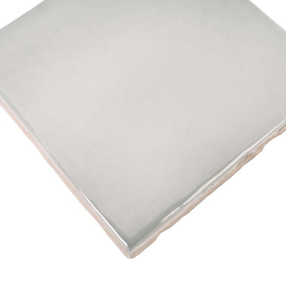 Silken 3.94 in. x 3.94 in. Glossy Benjamin Moore Smoke Ceramic Square Wall and Floor Tile-Sample