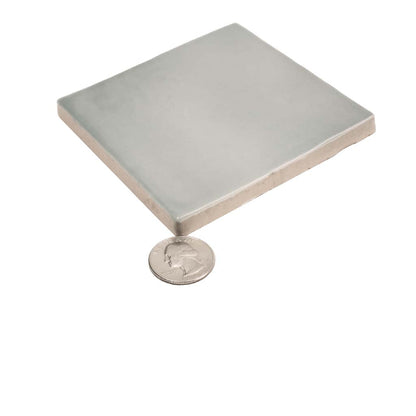 Silken 3.94 in. x 3.94 in. Glossy Benjamin Moore Smoke Ceramic Square Wall and Floor Tile-Sample