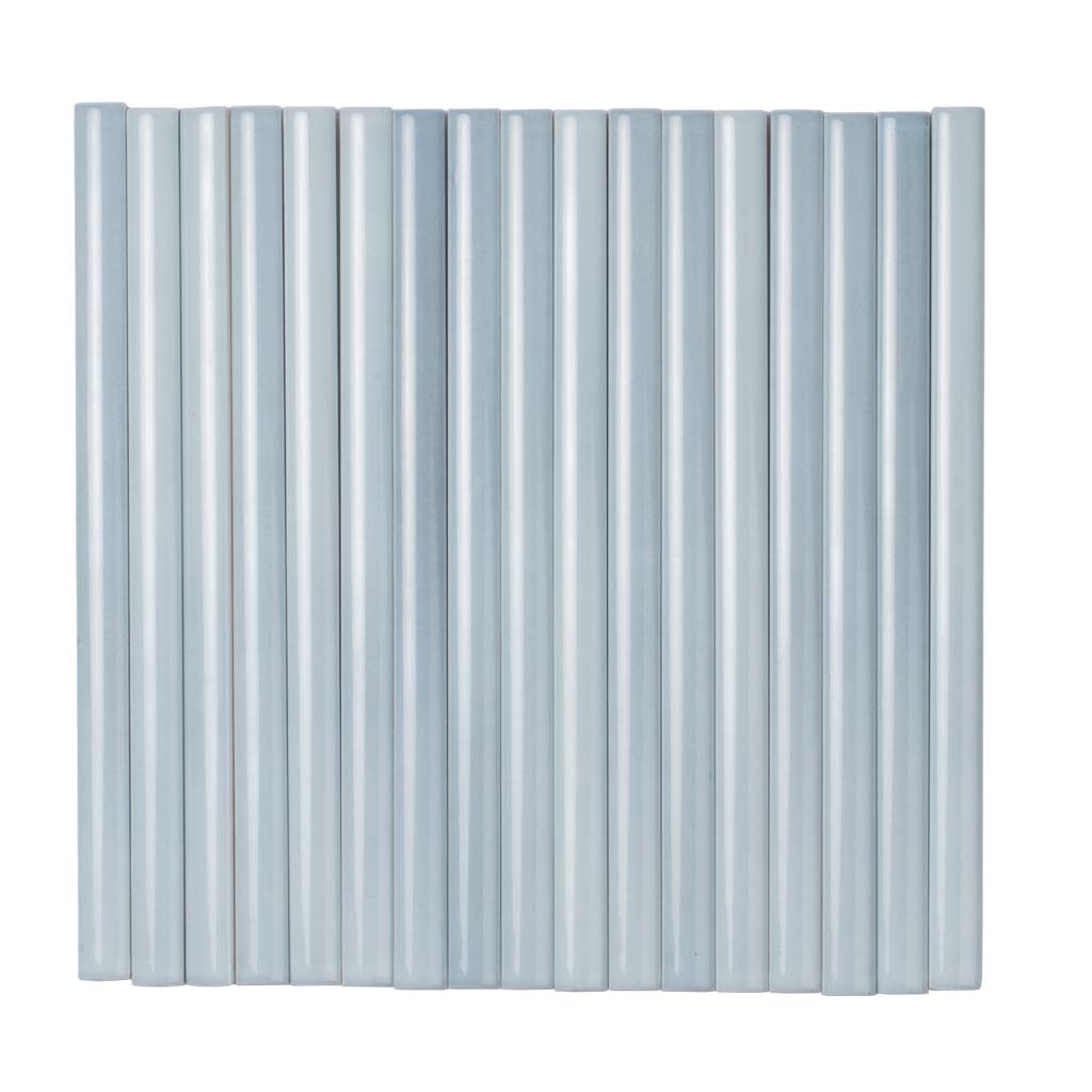 Benjamin Moore Smoke 0.5x8 Glossy Ceramic Pencil Tile Trim (10 pack, 0.3 sq ft/case)