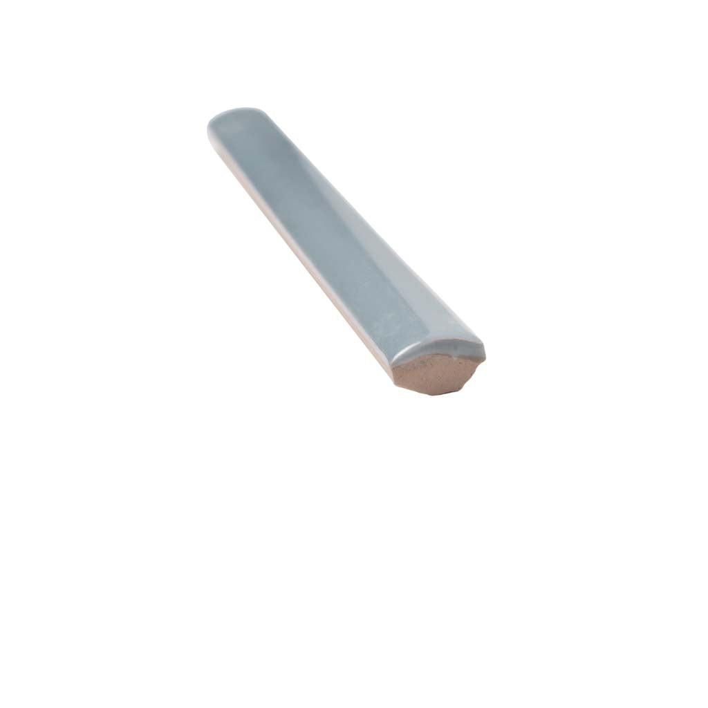 Benjamin Moore Smoke 0.5x8 Glossy Ceramic Pencil Tile Trim (10 pack, 0.3 sq ft/case) - Sample