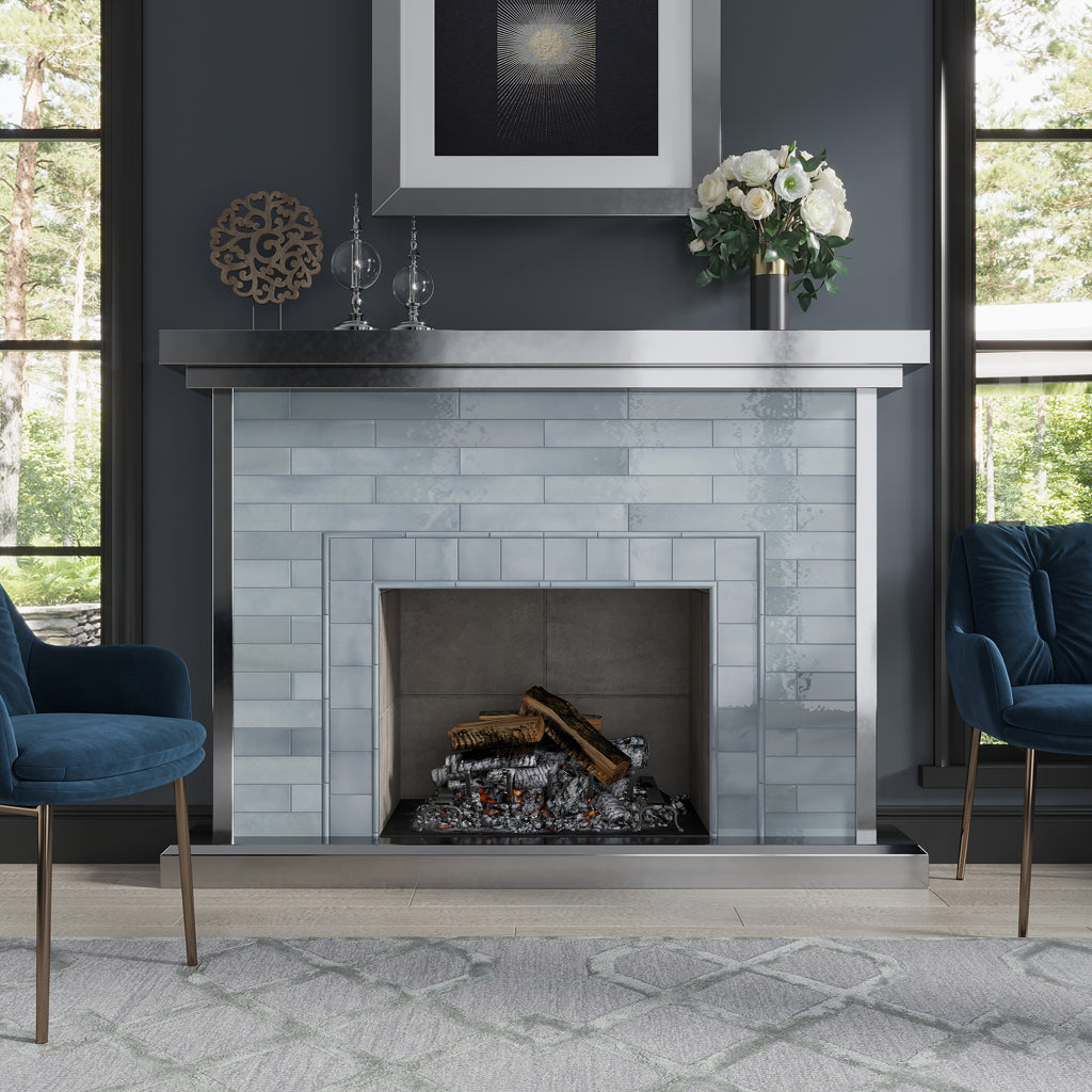 Benjamin Moore Smoke 2.6x16 Glossy Ceramic Subway Tile (38 pack, 10.76 sq ft/case) - Sample