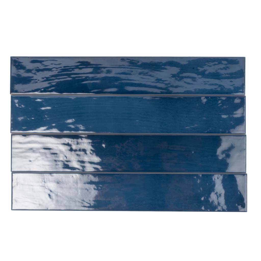 Navy Blue 2.6x16 Glossy Ceramic Subway Tile (38 pack, 10.76 sq ft/case)