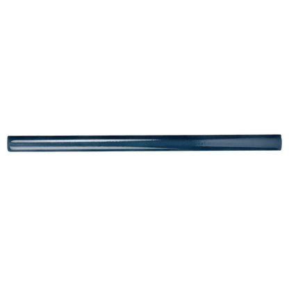 Navy Blue 0.5x8 Glossy Ceramic Pencil Tile Trim (10 pack, 0.3 sq ft/case) - Sample