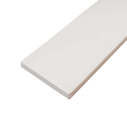 Ivory White 2.6x16 Glossy Ceramic Subway Tile (38 pack, 10.76 sq ft/case)
