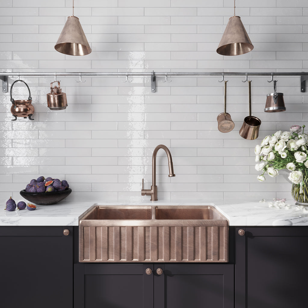 Ivory White 2.6x16 Glossy Ceramic Subway Tile (38 pack, 10.76 sq ft/case)