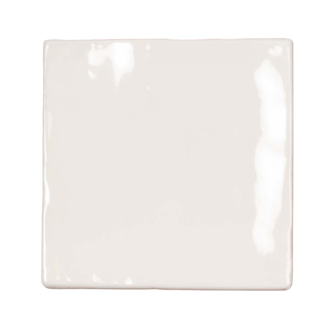 Ivory White 4x4 Glossy Square Ceramic Tile (60 pack, 6.46 sq ft/case)