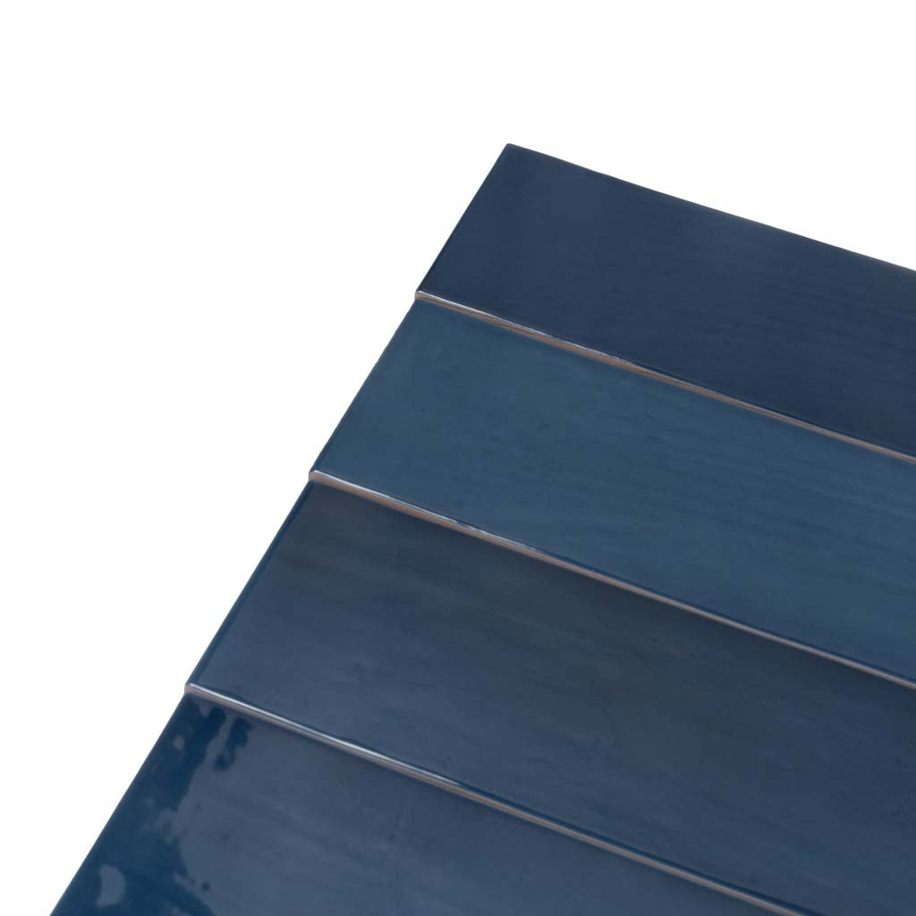 Navy Blue 2.6x16 Glossy Ceramic Subway Tile (38 pack, 10.76 sq ft/case)