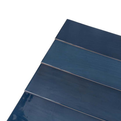 Navy Blue 2.6x16 Glossy Ceramic Subway Tile (38 pack, 10.76 sq ft/case)