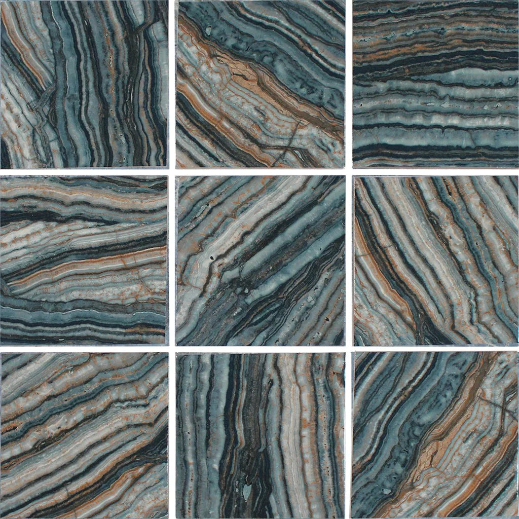 Aquatica Green Porcelain Pool Tile 6"x6" - Onyx Collection