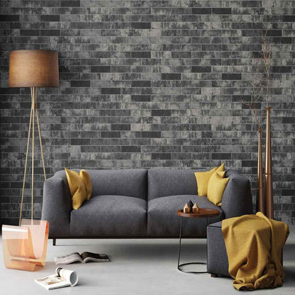 MSI Brickstone Charcoal Brick Porcelain Wall and Floor Tile