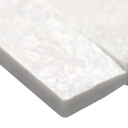 Carrara White Splitface Marble Ledger Panel 6x24 – Full Truckload