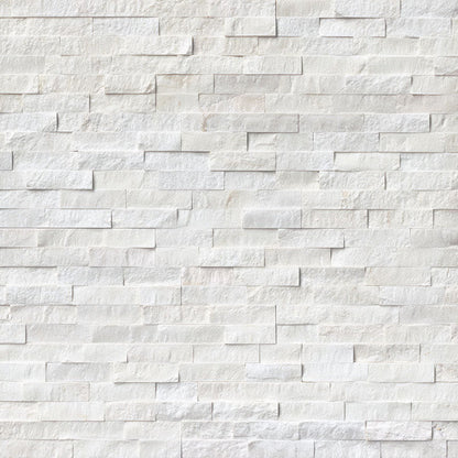 Carrara White Splitface Marble Ledger Panel 6x24 – Full Truckload