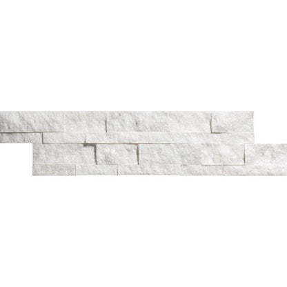 Carrara White Splitface Marble Ledger Panel 6x24 – Full Truckload