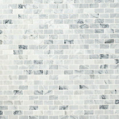 MSI Carrara Classique Brick Marble Mosaic Tile 11.81"x11.81"