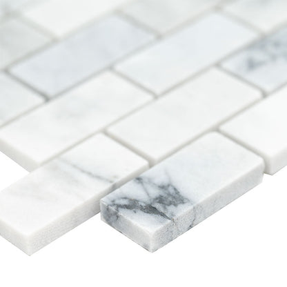 MSI Carrara Classique Brick Marble Mosaic Tile 11.81"x11.81"