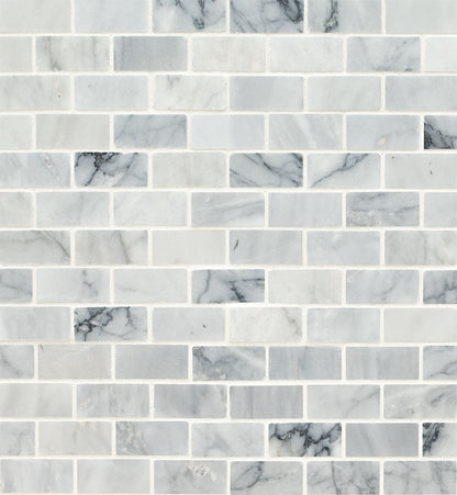 MSI Carrara Classique Brick Marble Mosaic Tile 11.81"x11.81"