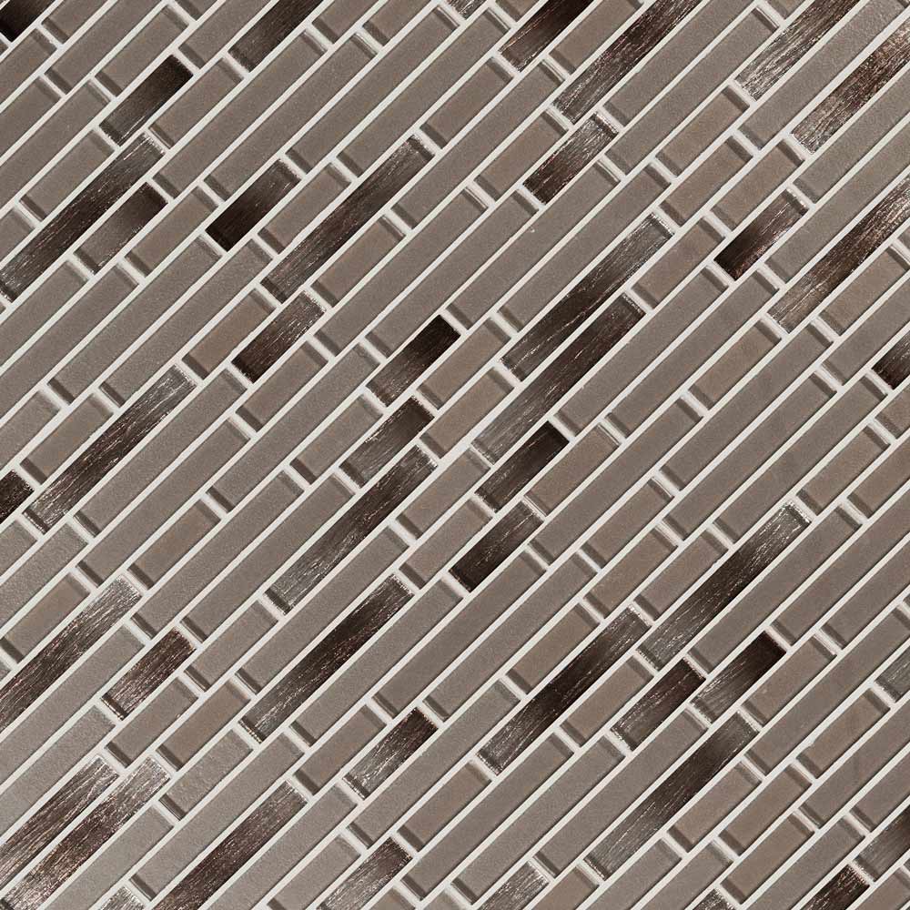 MSI Champagne Blend Interlocking Glass Mosaic Tile 11.75"x12"