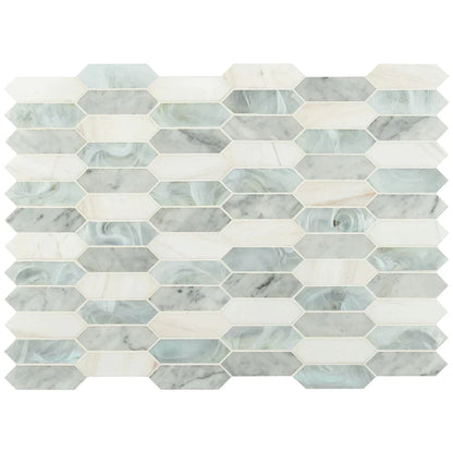 MSI Cienega Springs Picket Glass and Stone Mosaic Tile 10"x13.78"