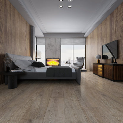 Cinder Textured/EIR 7.72"x72.83" Laminate Flooring 12.3mm - True Whiskey