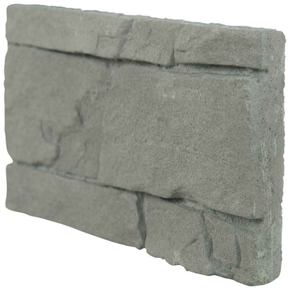 Copen ash stacked stone 9x195 natural manufactured stone LPNLECOPASH6 product shot side ledger panel view 