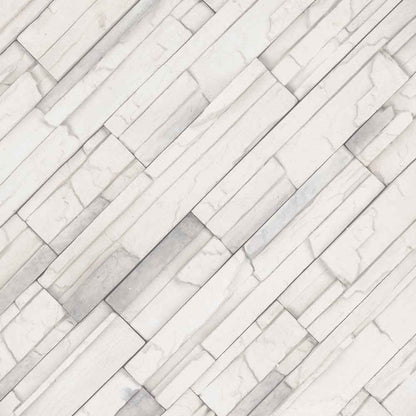 Copen snow stacked stone 9x195 natural manufactured stone LPNLECOPSNO6 product shot angle ledger panel view