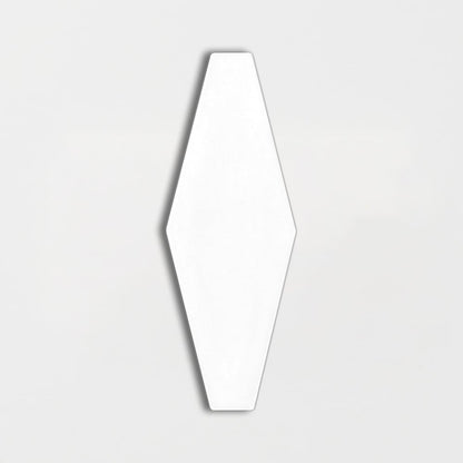 Blanco Real Glossy Longest Hexagon Ceramic Tile